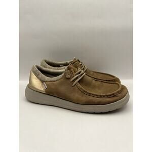 Hey Dude Polly Slip On Shoes Faux Leather Women Size 8